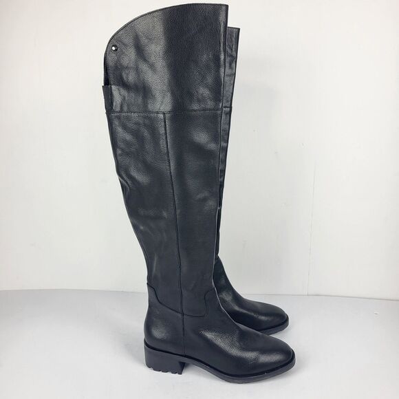 Vince Camuto Jorshie Women's Over the Knee Boots Black Faux Leather Block  8M - Picture 11 of 16